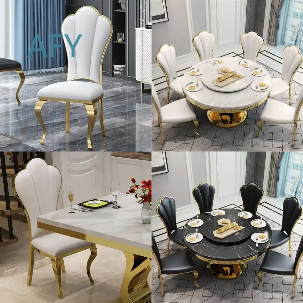 Home Office Of Ikea - เก้าอี้รับประทานอาหารสไตล์โมเดิร์นเรียบง่าย ทำจากสแตนเลส ดีไซน์หรูหรา สำหรับใช้ในบ้าน สำนักงาน โรงแรม