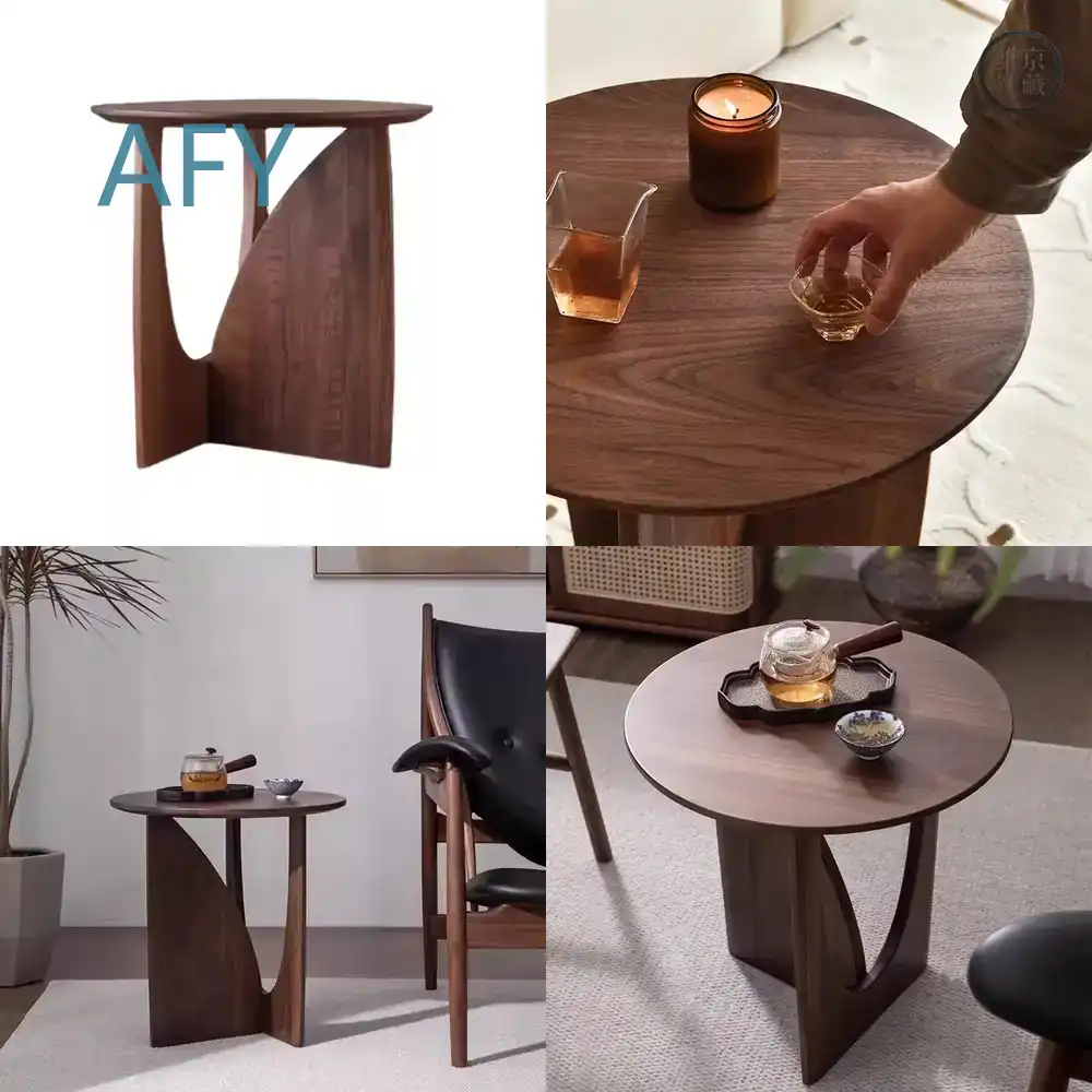 Home Office Of Ikea - โต๊ะกาแฟขอบไม้เนื้อแข็ง โต๊ะเล็กเคลื่อนย้ายได้ สำหรับบ้าน ห้องนั่งเล่น สำนักงาน ห้องนอน