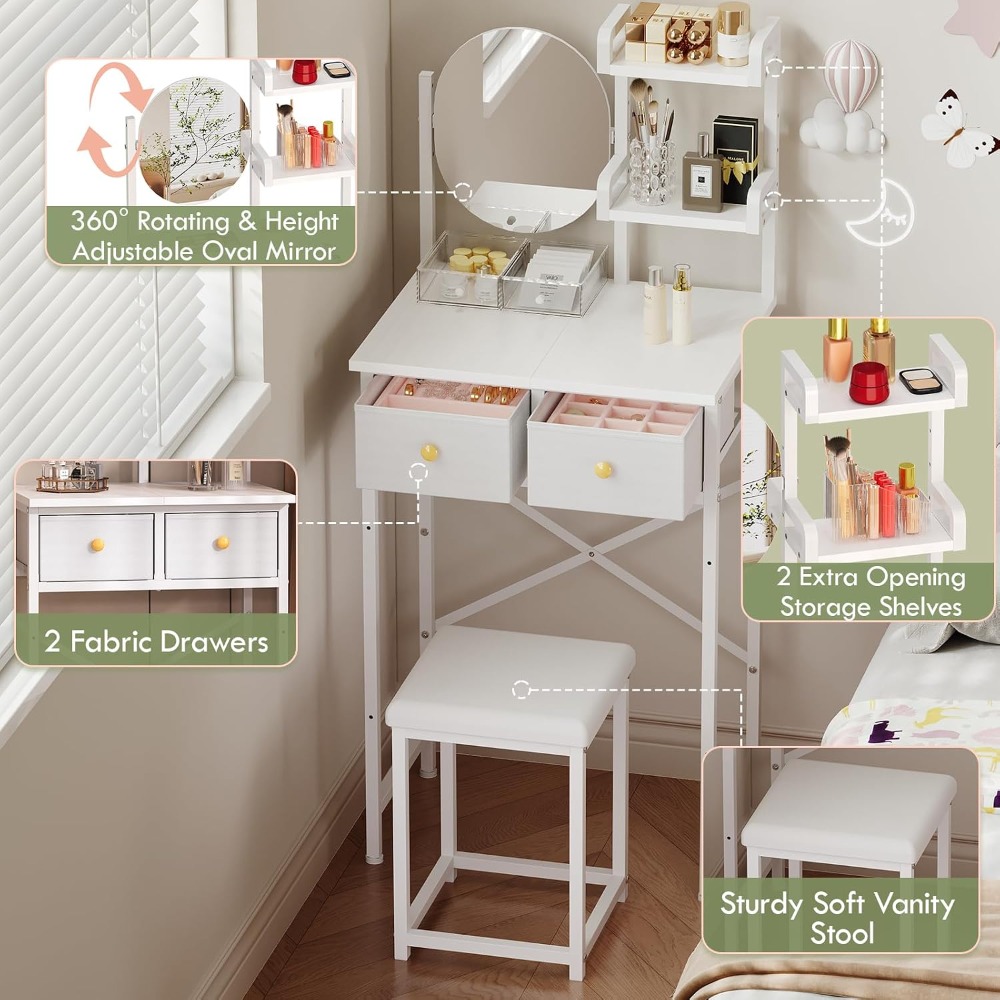 โต๊ะเครื่องแป้งขนาดเล็ก 19.7 น - Desk Drawer Small บทวิจารณ์และราคา