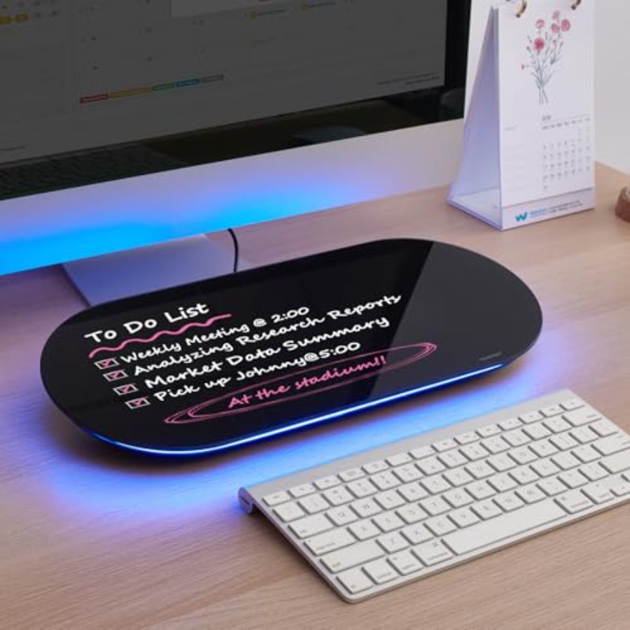 ไวท์บอร์ดกระจกแบบตั้งโต๊ะ - กร - Desk Drawer Small บทวิจารณ์และราคา