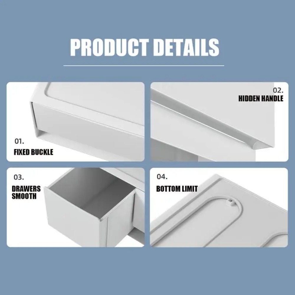 กล่องเก็บของใต้โต๊ะแบบซ้อนได้  - Desk Drawer Small บทวิจารณ์และราคา