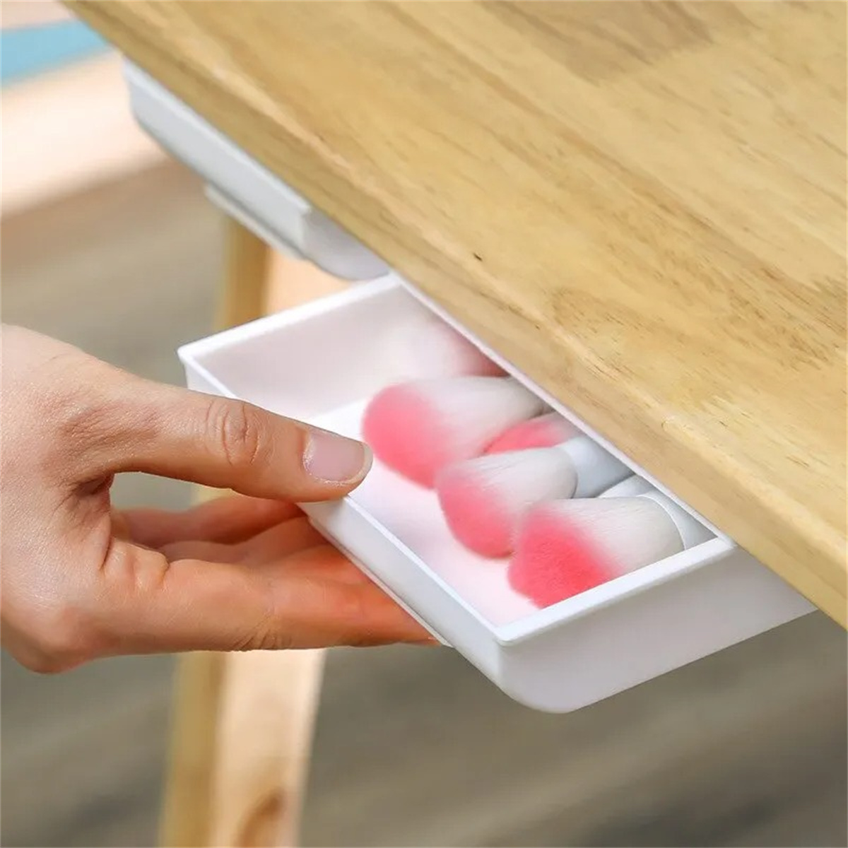 กล่องเก็บของแบบมีกาวในตัว สีขา - Desk Drawer Small บทวิจารณ์และราคา