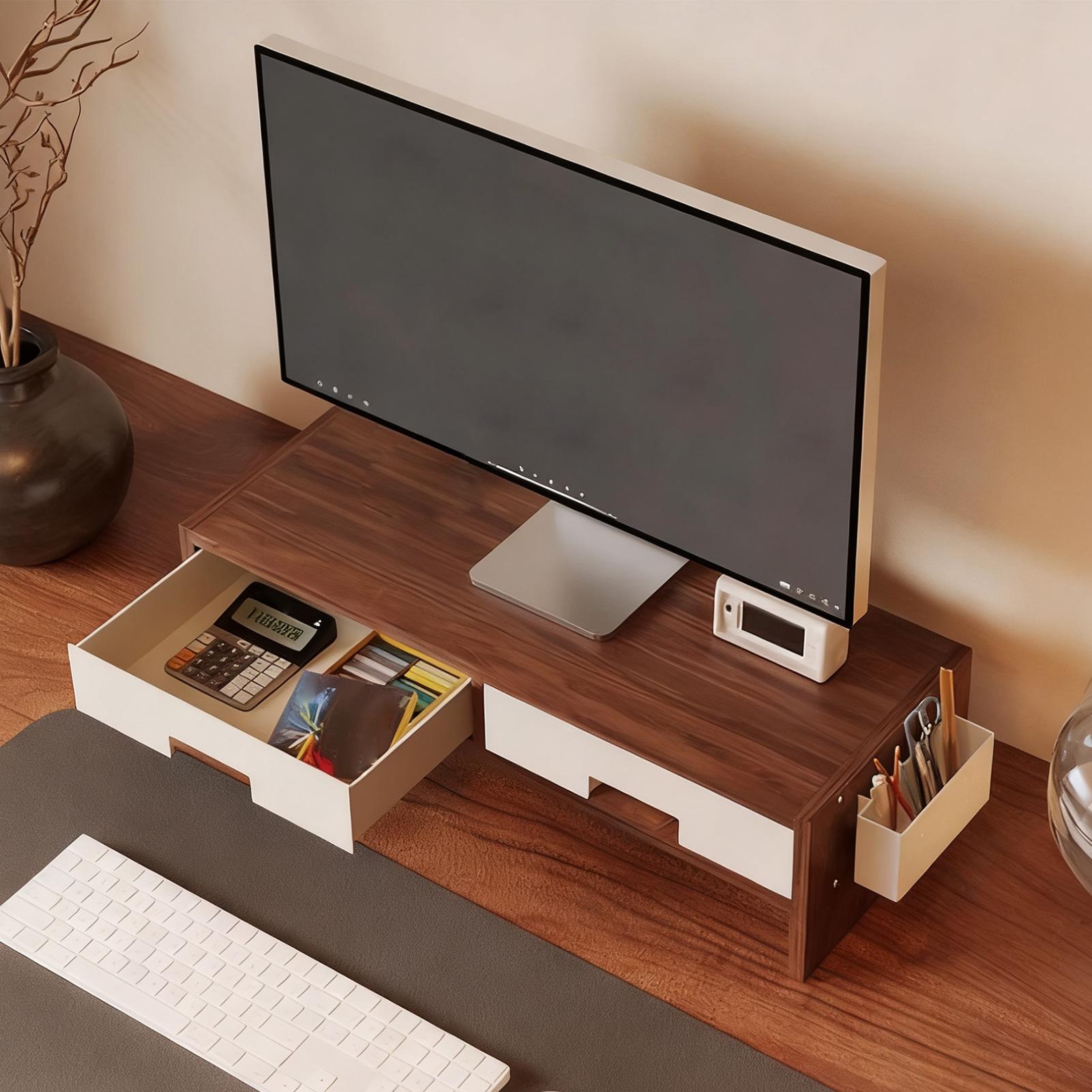 ขาตั้งจอคอมพิวเตอร์แบบมีลิ้นชั - Desk Drawer Small บทวิจารณ์และราคา