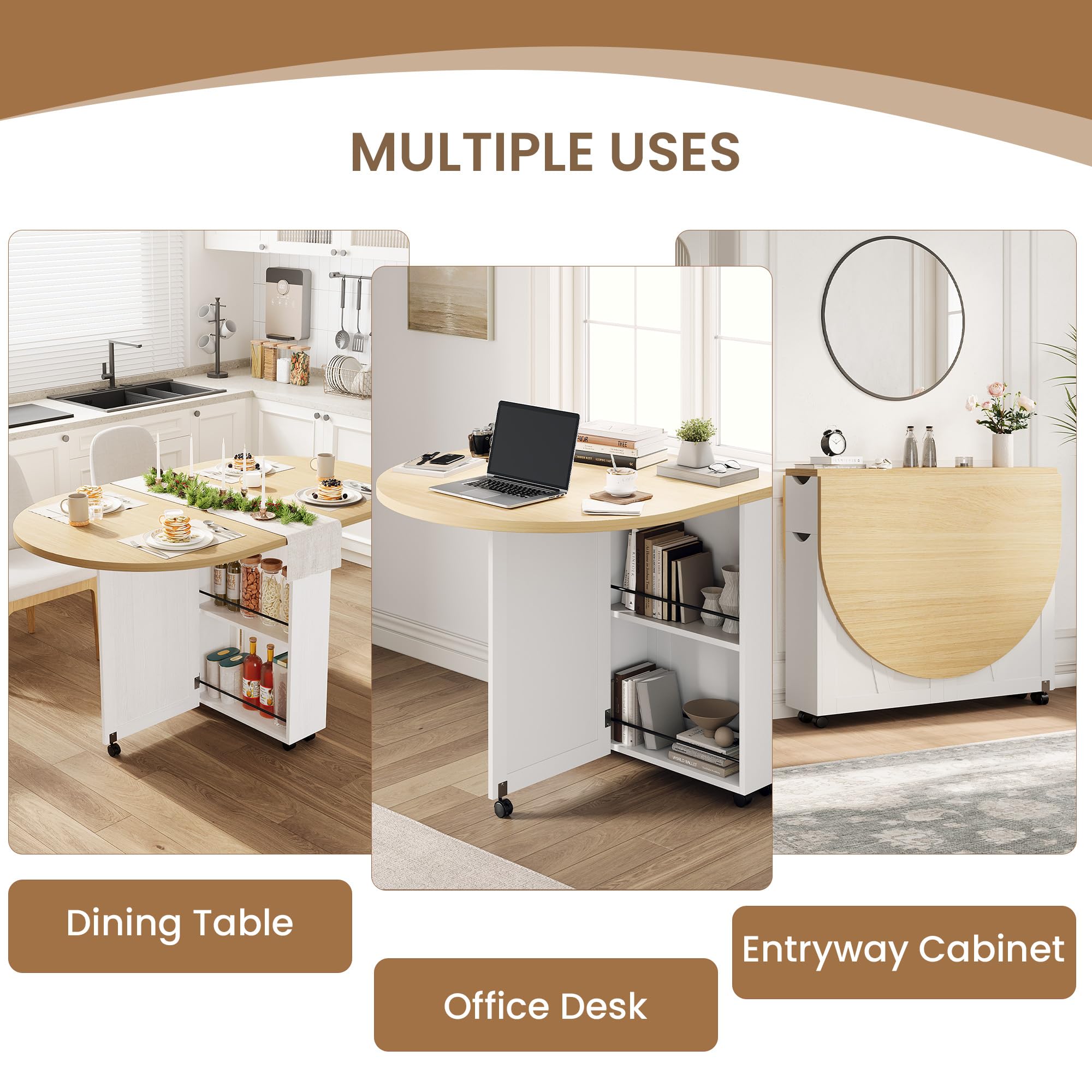 โต๊ะรับประทานอาหารแบบพับได้ 3- - Desk Drawer Small บทวิจารณ์และราคา
