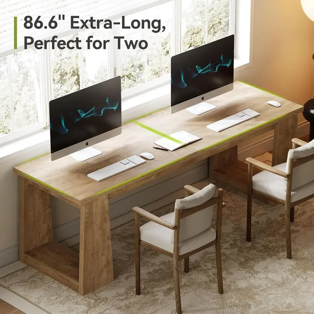 โต๊ะทำงานสำนักงานที่บ้านสำหรับ - Home Office With Two Desks บทวิจารณ์และราคา