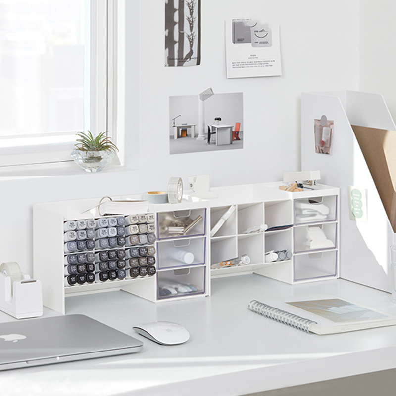 กล่องเก็บของบนโต๊ะทำงานแบบใหม่ - Desk Drawer Small บทวิจารณ์และราคา
