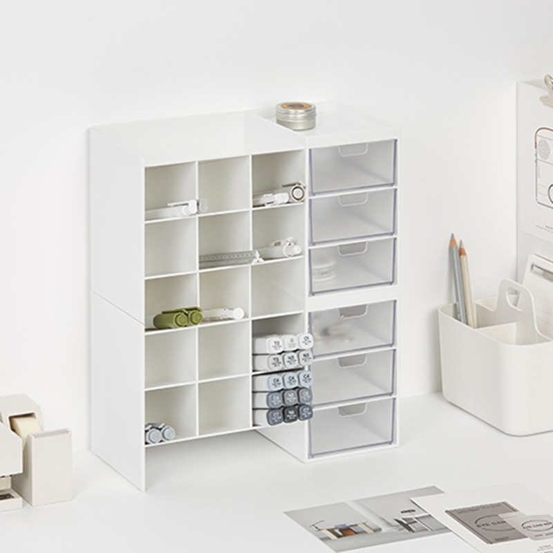 กล่องเก็บของบนโต๊ะทำงานแบบใหม่ - Desk Drawer Small บทวิจารณ์และราคา