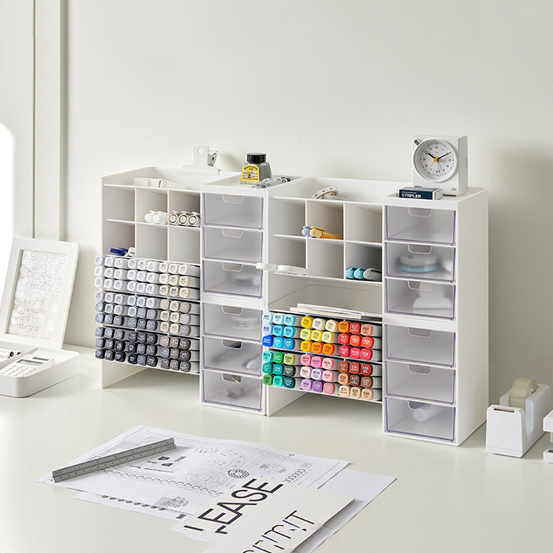 กล่องเก็บของบนโต๊ะทำงานแบบใหม่ - Desk Drawer Small บทวิจารณ์และราคา